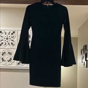 B Darlin Green Long Sleeve Dress